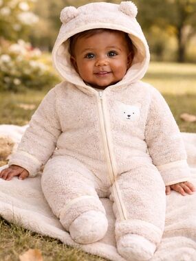 Hikido Charming Bear Snowsuit - 9-12 Months - NWT